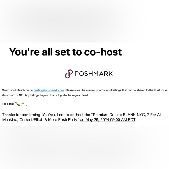 Posh Denim Party. May 29, 2024 9amPDT/12noonEST - Picture 2 of 3